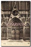 CPA Paris Notre Dame Portail lateral sud Saint Marcel 