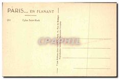 CPA Paris Eglise Saint Roch 