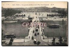 CPA Paris Vue generale du Pont et de la Place de la Concorde 