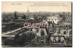 CPA Paris Panorama pris de l'Eglise Saint Gervais 