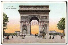 CPA Paris L'Arc de Triomphe 