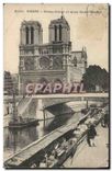 CPA Paris Notre Dame et Quai Saint Michel 