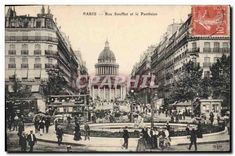 CPA Paris Rue Soufflot et le Pantheon 