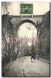 CPA Paris Buttes Chaumont Pont Fatal 