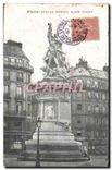 CPA Paris Statue Moncey Place Clichv 