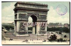 CPA Paris L'Arc de Triomphe 