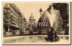 CPA Paris En Flanant Place Edmond Rostand Rue Soufflot et Pantheon 