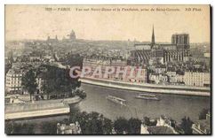 CPA Paris Vue sur Notre Dame et le Pantheon prise de Saint Gervais 