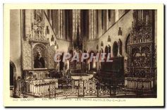 CPA Colmar Eglise St Martin Les Trois Autels du Choeur 