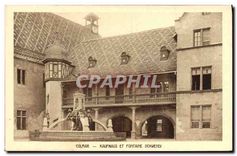 CPA Colmar Kaufhaus et Fonatine Schwendi 