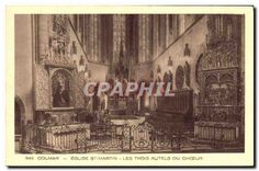 CPA Colmar Eglise St Martin Les Trois Autels du Choeur 