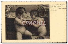 CPA Roma Galleria Borghese Putti del quadro della Danae 