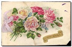 CPA Bonnee Annee Fleurs