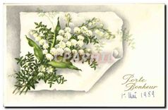 CPA Porte Bonheur Fleurs Muguet