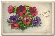 CPA Bonne Fete Fleurs