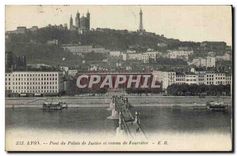 CPA Lyon Pont du Palais de Justice et coteau de Fourviere 