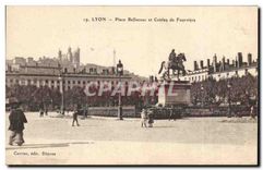 CPA Lyon Place Bellecour et Coteau de Fourviere 