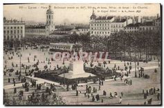 CPA Lyon Illustre Place des Cordeliers Palais de la Bourse 