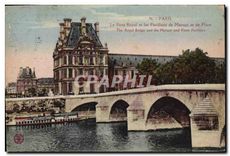 CPA Paris Le Pont Royal et les Pavillons de Marsan et de Flore 