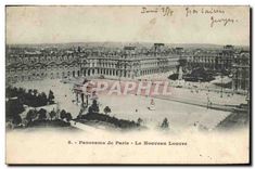 CPA Panorama de Paris Le Nouveau Louvre 