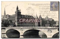 CPA Paris La Conciergerie et le Pont 