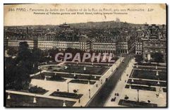 CPA Paris Panorama du Jardin des Tuilleries et de la Rue de Rivolu pris vers Montmartre 