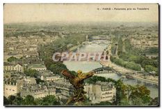 CPA Paris Panorama pris du Trocadero 