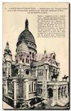 CPA Paris Montmartre Basilique du Sacre Coeur avec les nouvelles statues de Sainte Jeanne d'Arc et d