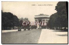 CPA Paris Avenue du Bois de Boulogne 