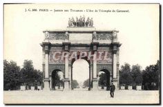 CPA Paris Jardin des Tuileries L'Arc de Triomphe du Carrousel 