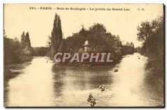 CPA Paris Bois de Boulogne La pointe du Grand Lac 