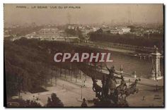 CPA Paris La Seine Vue du Palais 