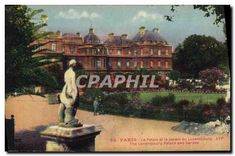 CPA Paris Le Palais et le Jardin du Luxembourg 