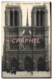 CPA Paris Notre Dame Facade 