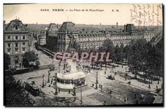 CPA Paris La Place de la Republique 