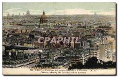 CPA Paris Panorama pris vers les Invalides et le Pantheon 