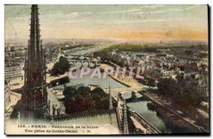 CPA Paris Panorama de la Seine Vue prise de Notre Dame 