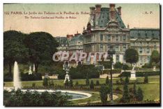 CPA Paris Le Jardin des Tuileries et le Pavillon de Rohan 
