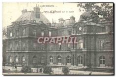 CPA Luxembourg Partie de la facade sur le Jardin 