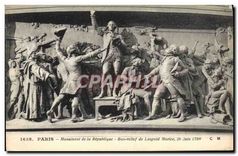 CPA Paris Monument de la Republique Bas relief de Leopold Morice 