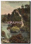CPA Paris XIX arrt Buttes Chaumont Les Rochers Le Lac 