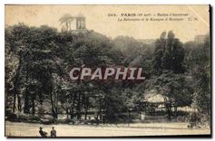 CPA Paris Buttes Chaumont Le Belvedere et le Kiosque a Musique 