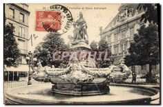 CPA Marseille Fontaine et Place Estrangin 
