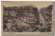 CPA Marseille La Rue de la Republique 