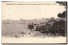 CPA Marseille Promenade de la Corniche et les Iles du Frioul 