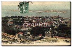 CPA Marseille Vue Panoramique et les Iles 
