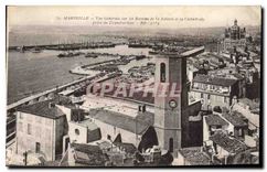 CPA Marseille Vue Generale sur les Bassins de la Joliette et la Cathedrale prise du Transbordeur 