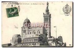 CPA Marseille ND de la Garde La Basilique et la Vierge 
