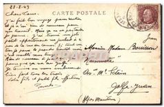 CPA Marseille La canebiere et le Monument des Mobiles 