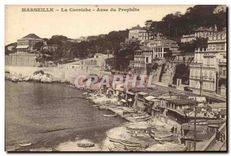 CPA Marseille La Corniche Anse du Prophete 
